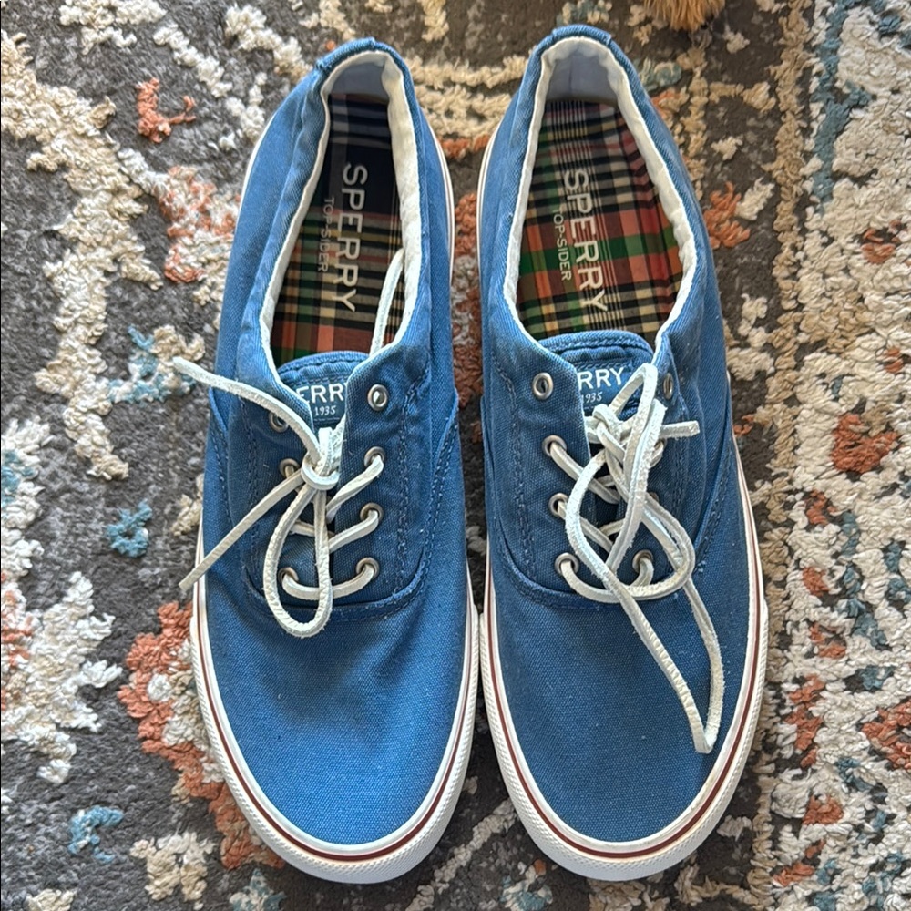 Sperry Blue Canvas Sneakers